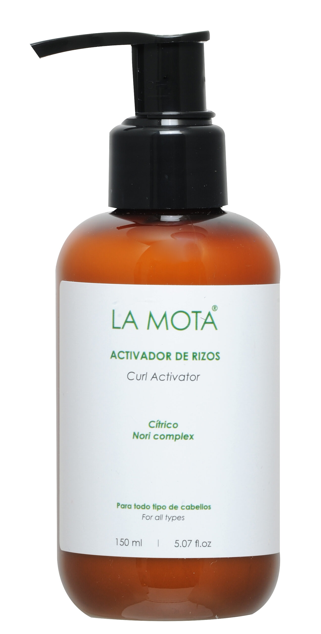 Activador de Rizos de LA MOTA, define e hidrata el rizo.
