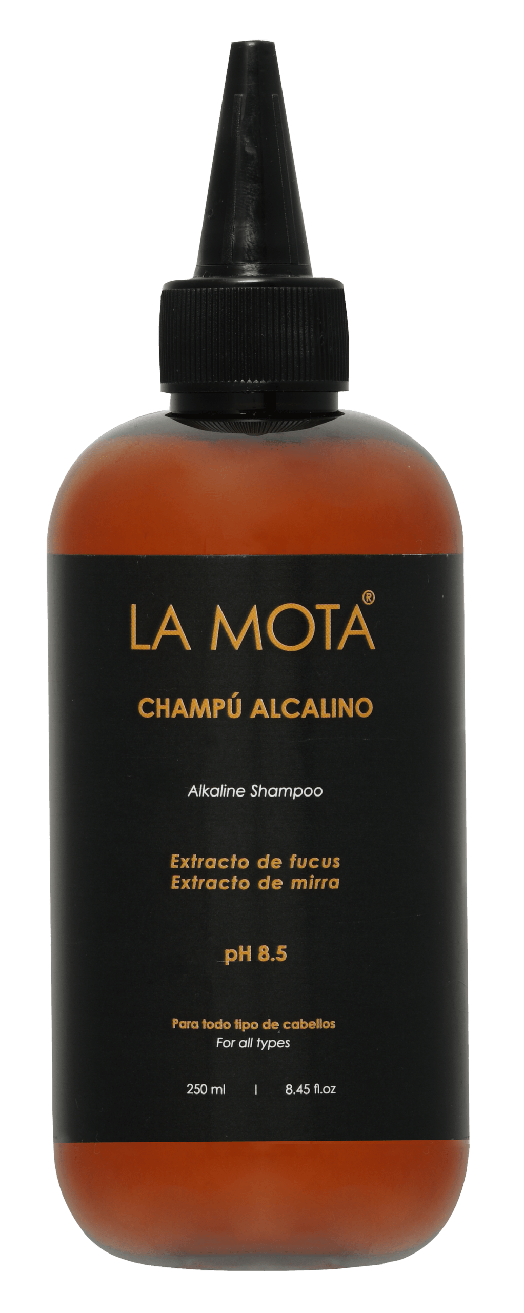 Champú Alcalino de LA MOTA, limpieza purificante y equilibrante.