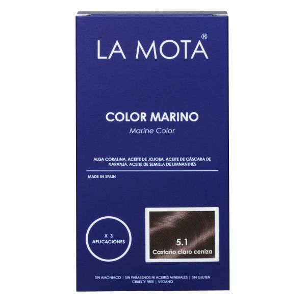 Kit Color Marino 5.1 Castaño claro ceniza La Caja Azul LA MOTA