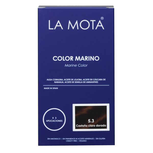 Kit Color Marino 5.3 Castaño claro dorado La Caja Azul LA MOTA