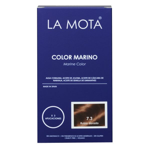 Kit Color Marino 7.3 Rubio dorado La Caja Azul LA MOTA