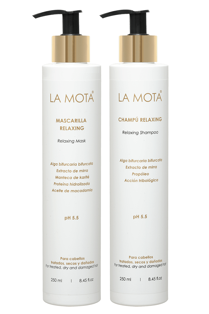Pack Relaxing LA MOTA® champú y mascarilla antifrizz con algas marinas
