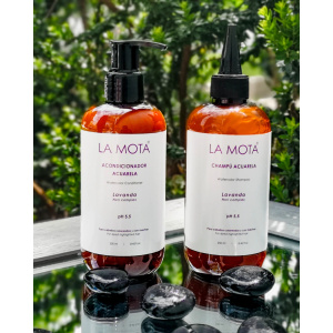 Pack Acuarela LA MOTA® — Champú y Acondicionador con alga nori y pH 5.5 para cabello teñido