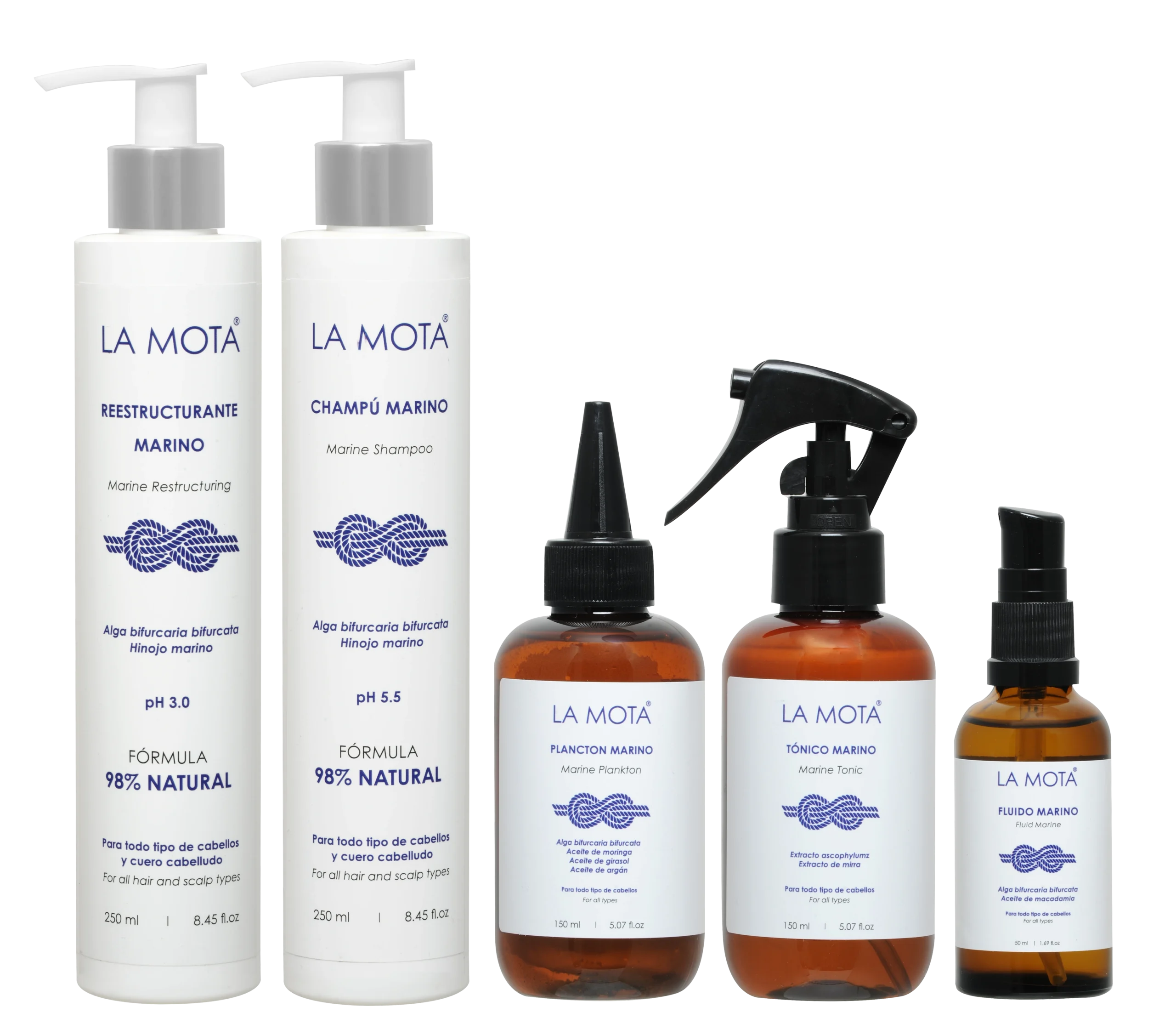 Pack Marino Supreme LA MOTA® tratamiento capilar marino completo con plancton marino