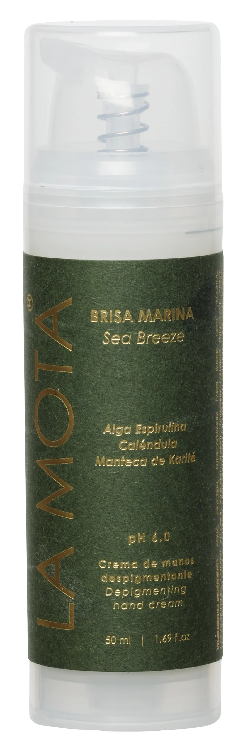 Crema de manos con microalga